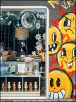 L'intrus dans la vitrine