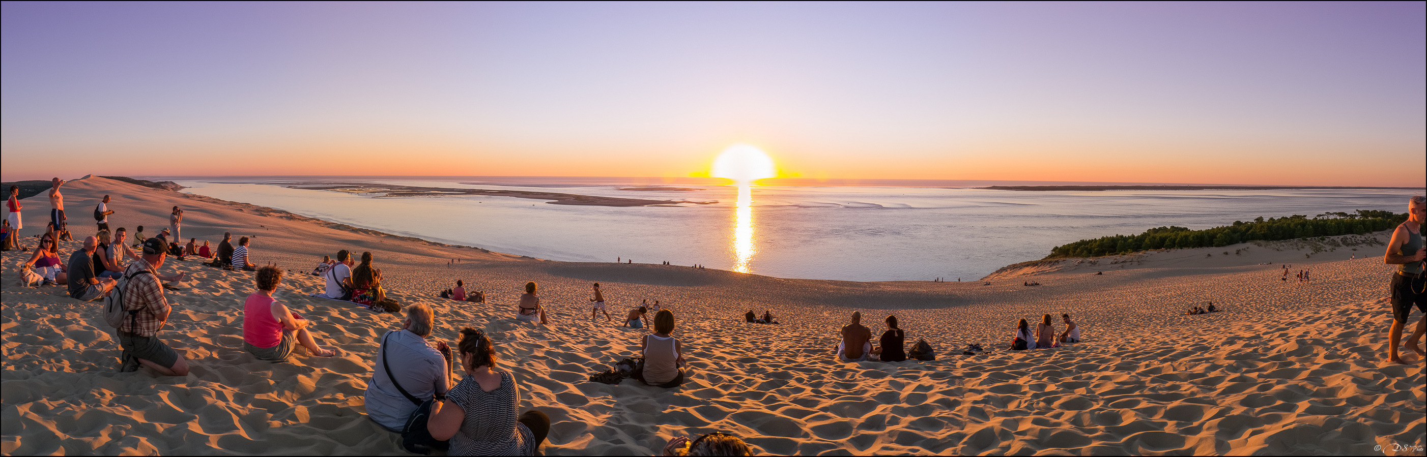 Soleil Couchant Depuis La Dune Du Pyla Distances Focales